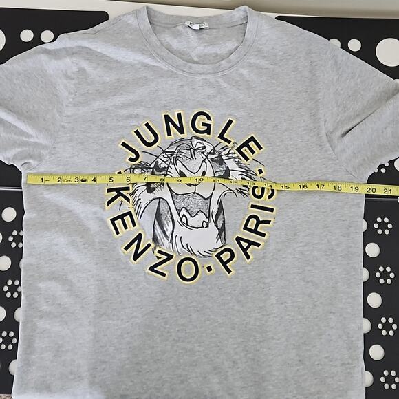 Kenzo x Disney The Jungle Book Shere Khan Gray T-Shirt FLAWS | Women's Large - Picture 11 of 15